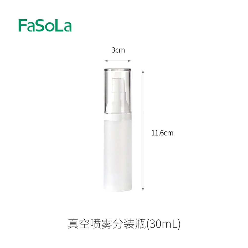 FaSoLa Vacuum Spray Bottle - 30ml, White - Image 4