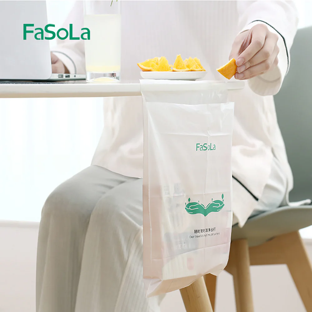 FaSoLa Vehicle Garbage Bags White - 5 Pieces - Image 2