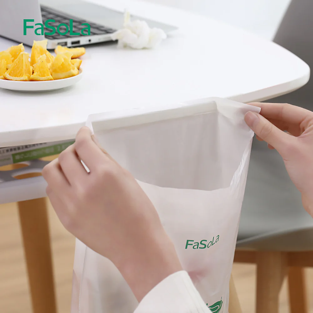 FaSoLa Vehicle Garbage Bags White - 5 Pieces - Image 4