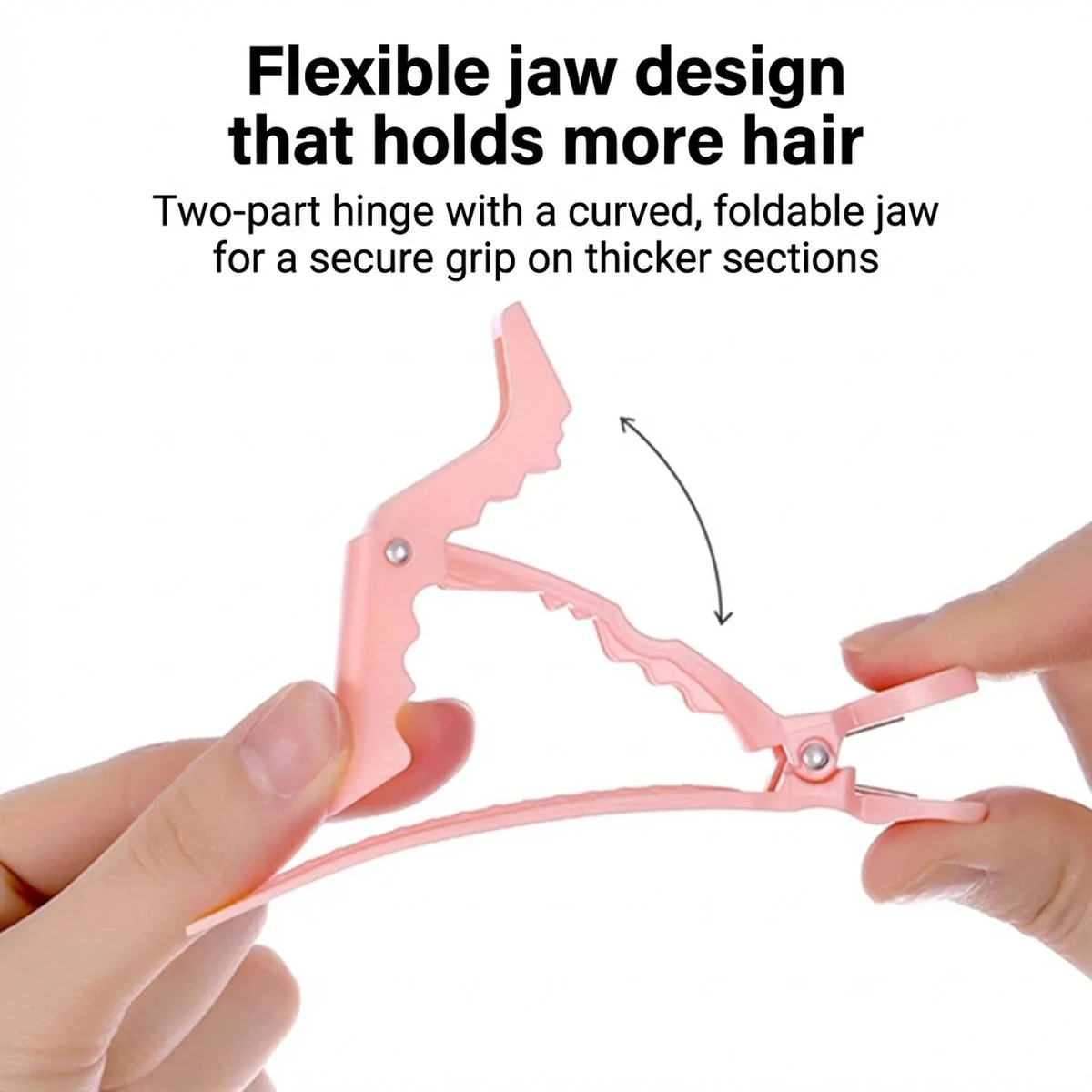 FaSoLa Volumizing Hair Root Clip Set - 2 Root Clips & 2 Positioning Clips, Pink - Image 4