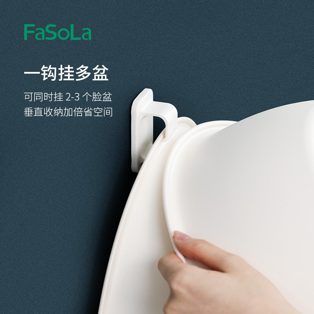 FaSoLa Wall-Mounted Basin Hooks - White, 2 Pack - Image 2