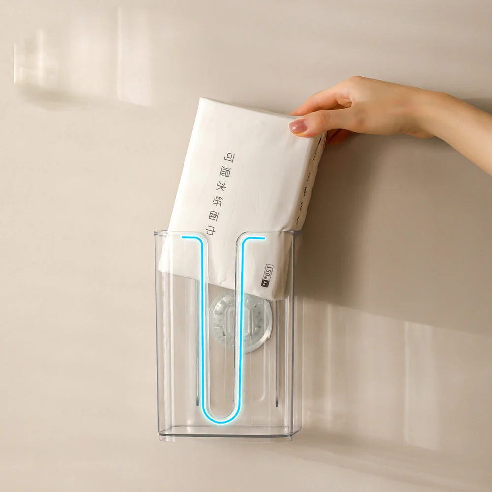 FaSoLa Wall-Mounted Tissue Box - Transparent - Image 2