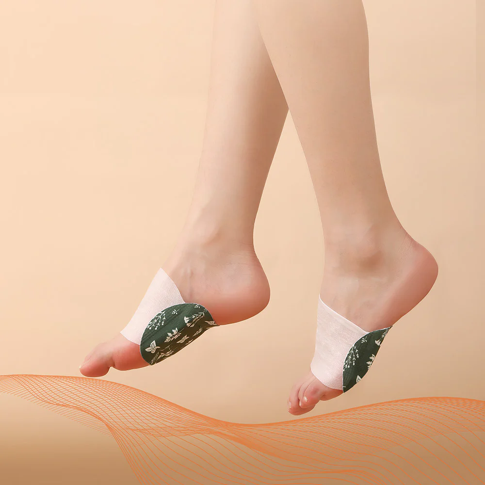 Fasola Warm Foot Patches - 5 Pairs, 12*8cm, Green - Image 2