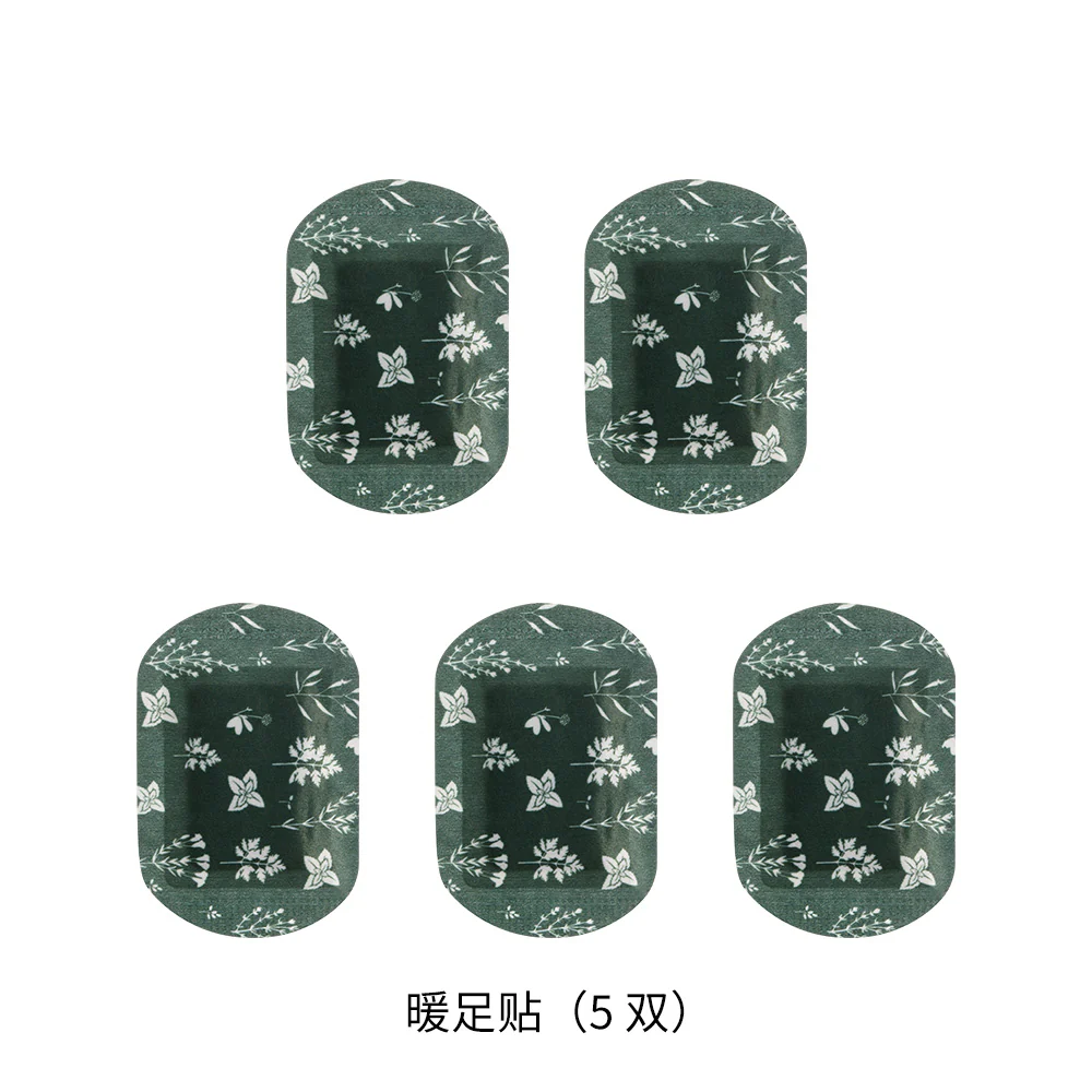Fasola Warm Foot Patches - 5 Pairs, 12*8cm, Green - Image 5