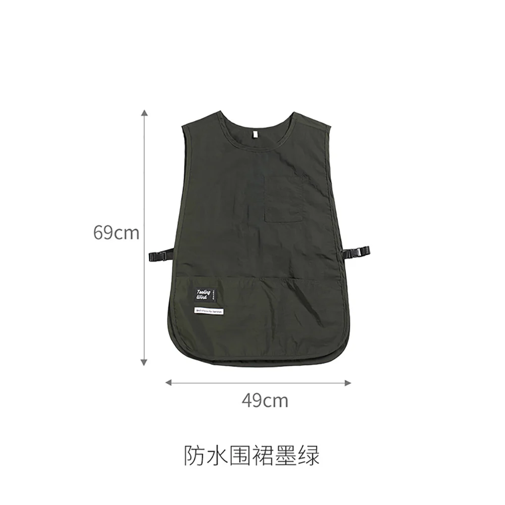 FaSoLa Waterproof Apron - Dark Green - Image 4