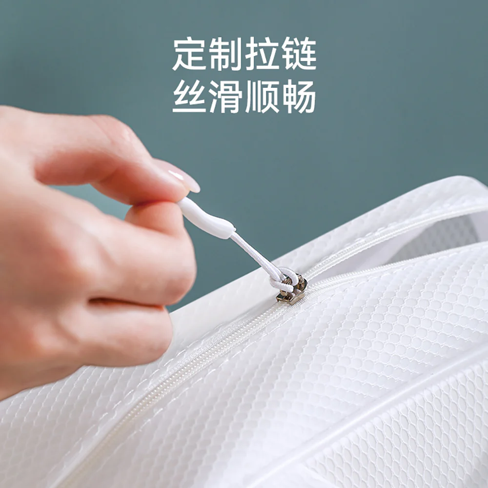 FaSoLa Waterproof Toiletry Bag - White, Small - Image 2