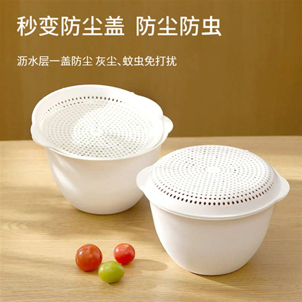 FaSoLa White Colander with Lid - 17*15.5*9.5cm - Image 3