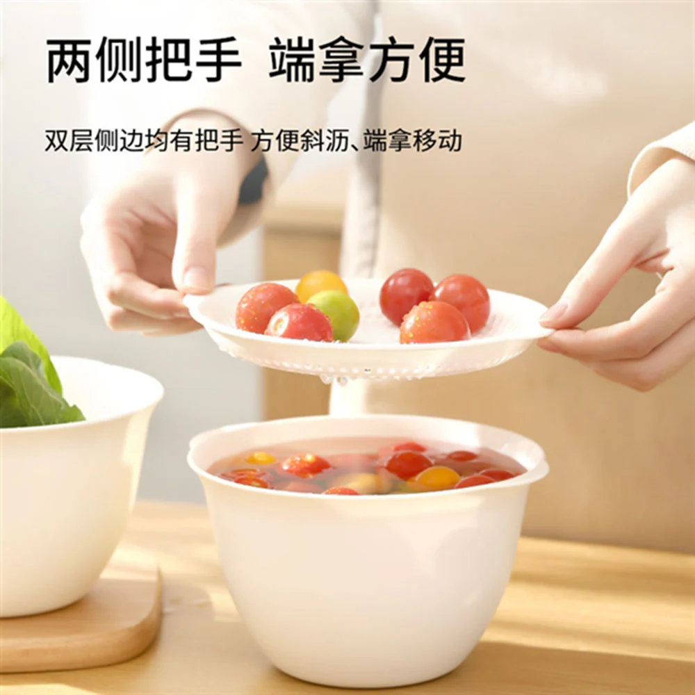 FaSoLa White Colander with Lid - 17*15.5*9.5cm - Image 4