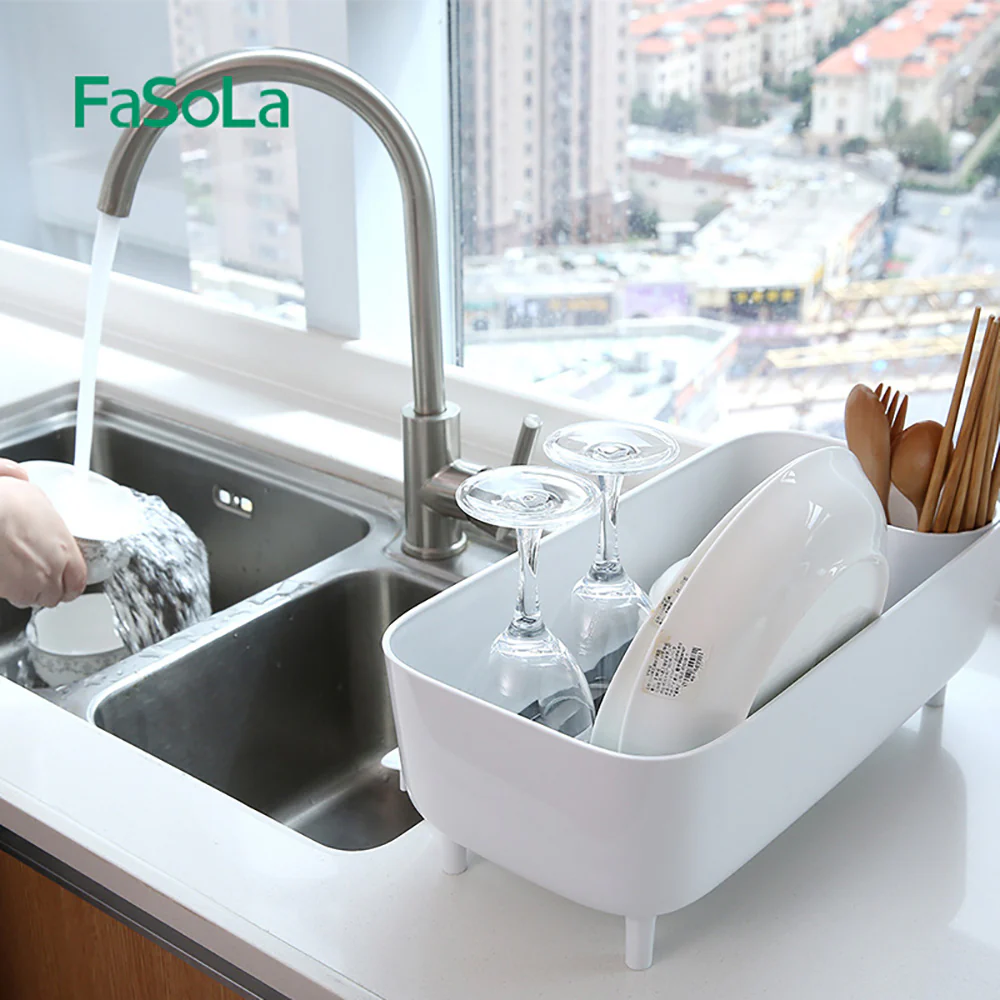 FaSoLa White Dish Drainer Rack - Image 2