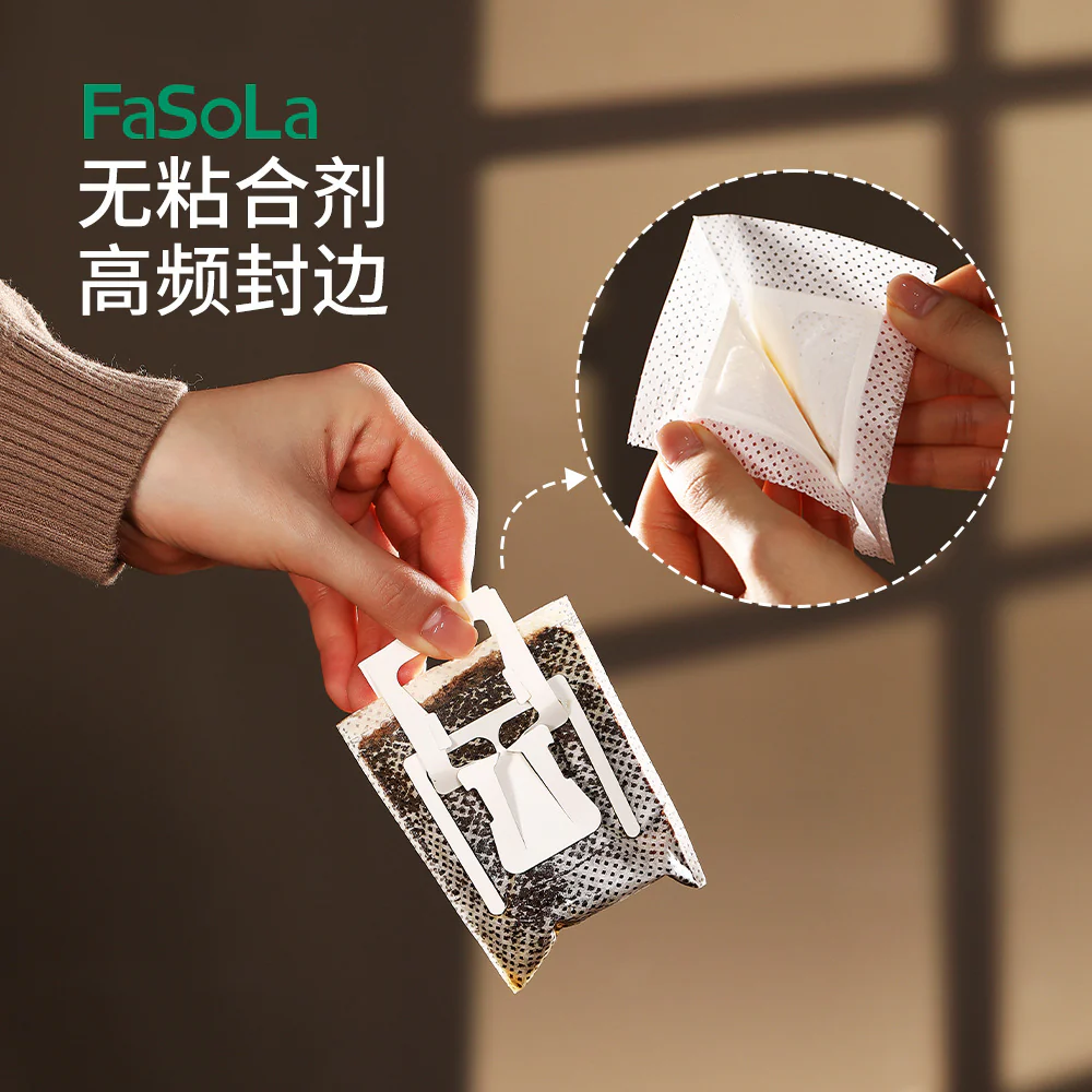 FaSoLa White Hanging Ear Coffee Filter Papers, Pack of 50 - Image 4