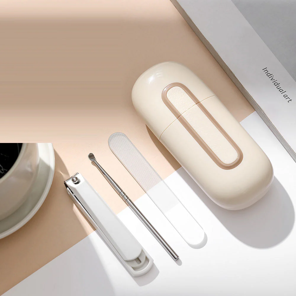 FaSoLa White Manicure and Ear Cleaning Set - 3 Pieces - Image 2