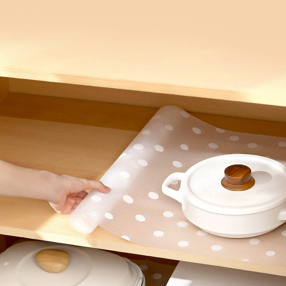 Fasola White Polka Dot Cabinet Mat - 45*150cm - Image 4