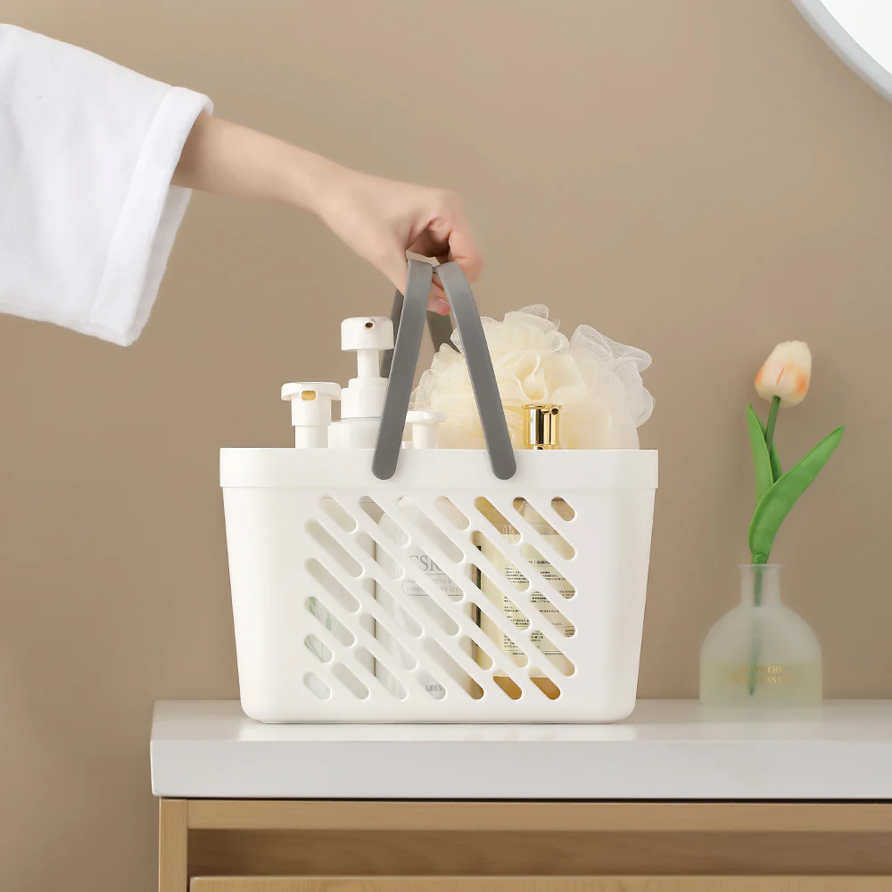 Fasola White Shower Basket - 26.5*18*17cm