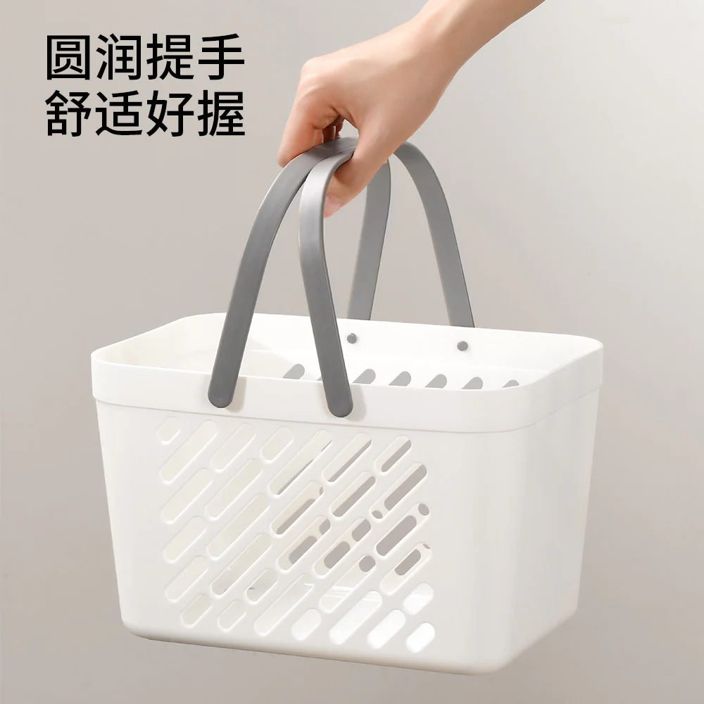 Fasola White Shower Basket - 26.5*18*17cm - Image 5
