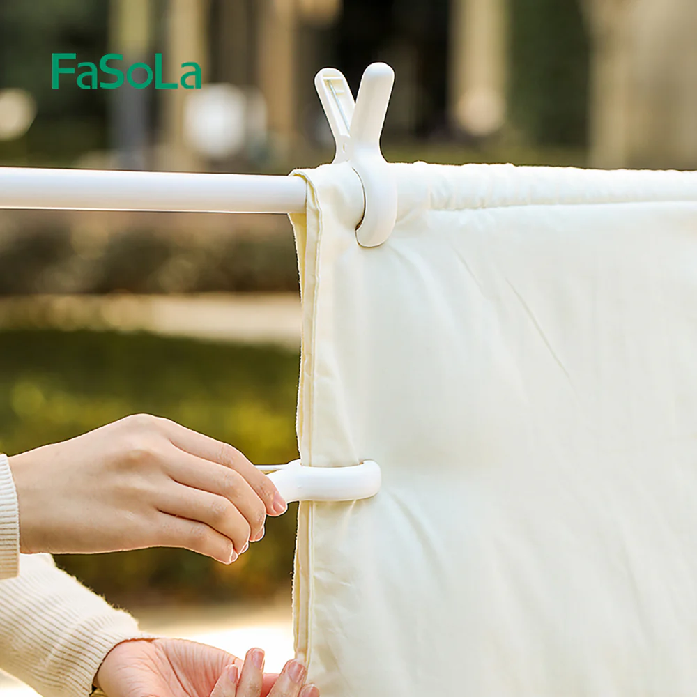 FaSoLa Windproof Large Clips - White, 2 Pieces - Image 2