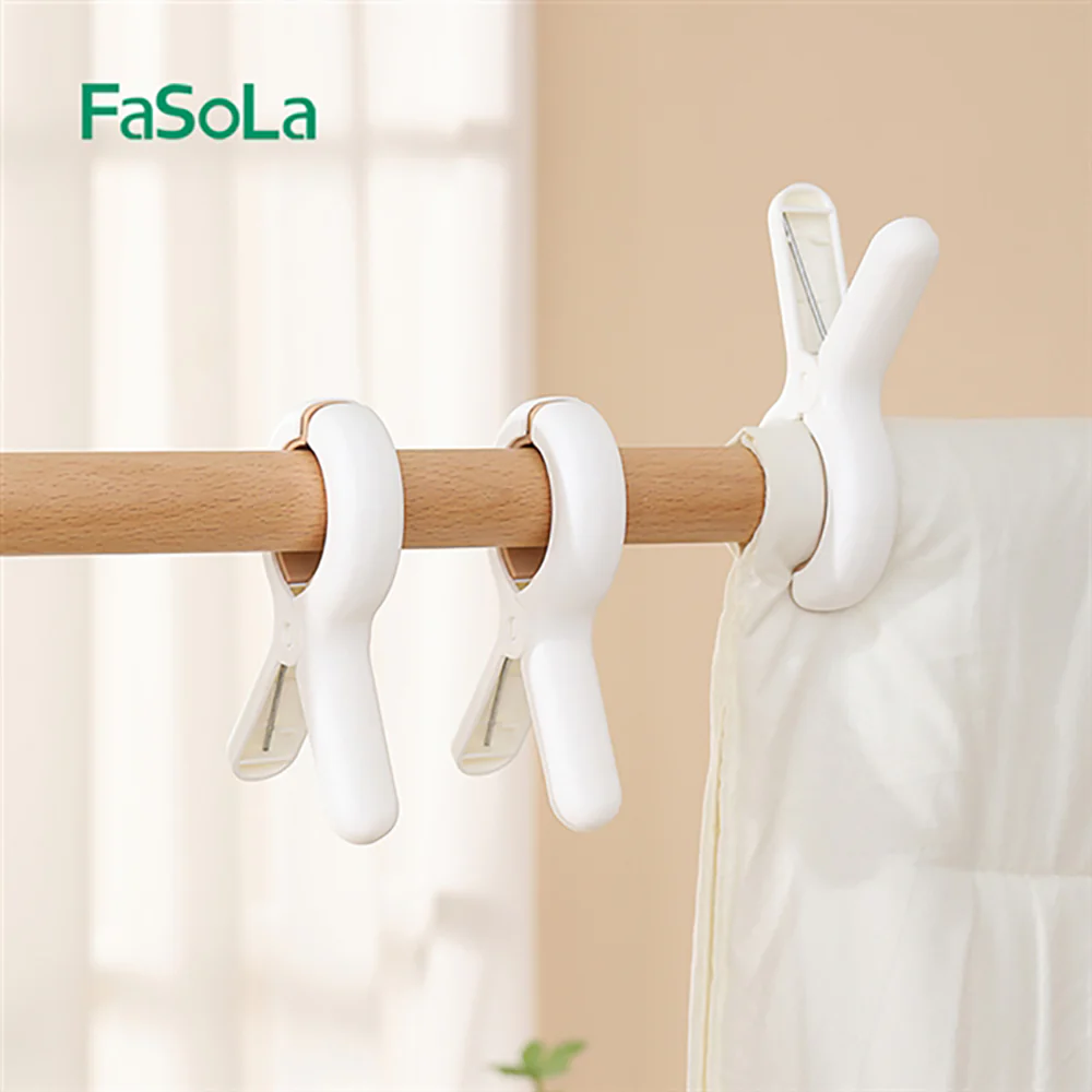FaSoLa Windproof Large Clips - White, 2 Pieces - Image 3
