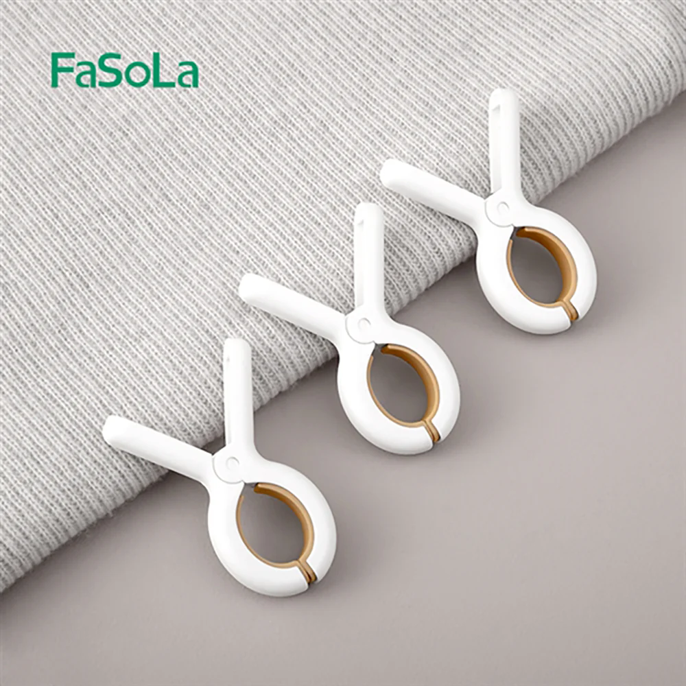 FaSoLa Windproof Small Clips - White, Pack of 3 - Image 3