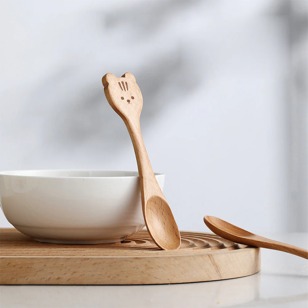 FaSoLa Wooden Spoon - Panda Design - Image 2