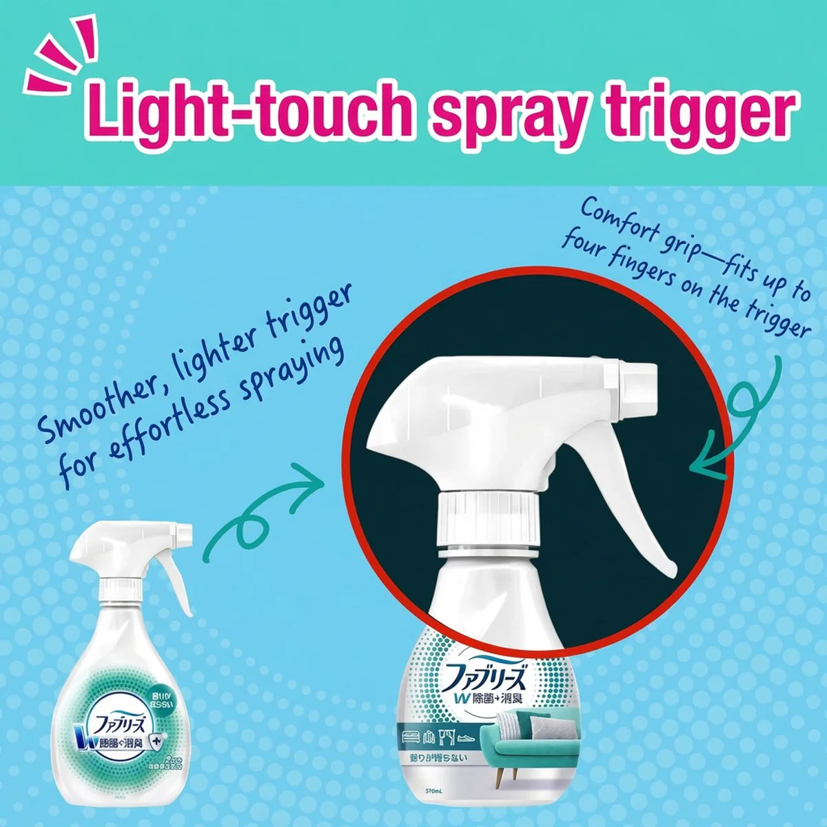 Febreze Fabric Refresher Spray Fresh Laundry Scent 370ml - Image 3