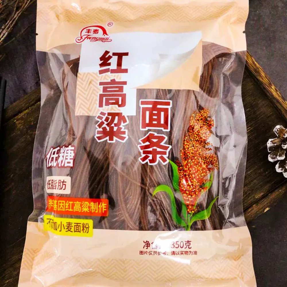 Fengmai Red Sorghum Noodles 350g – Sorghum Pasta - Image 3