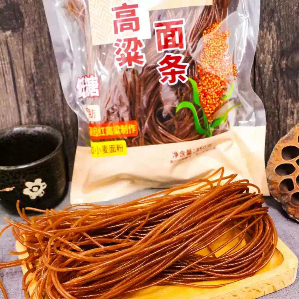 Fengmai Red Sorghum Noodles 350g – Sorghum Pasta - Image 4