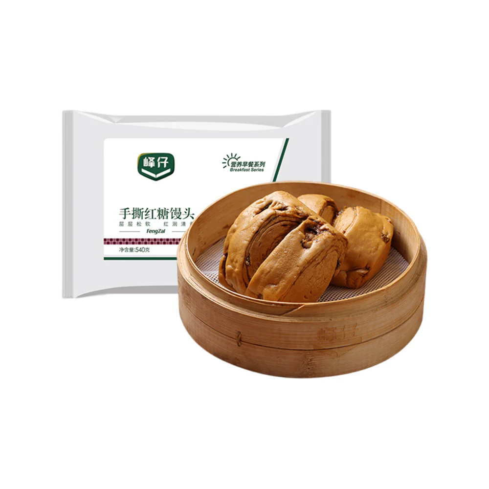 Fengzai Frozen Brown Sugar Mantou – 6 Pieces, 540g