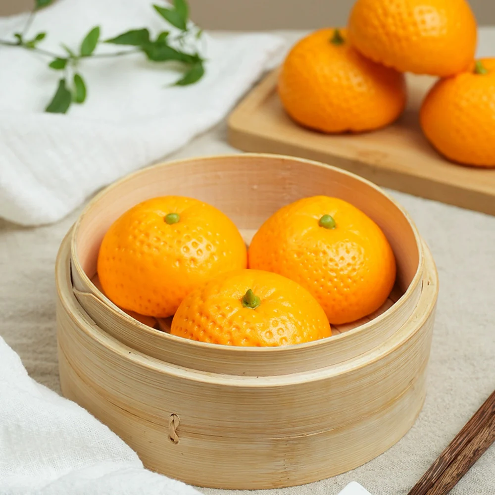 Fengzai Frozen Tangerine Buns – 10 Pieces, 350g - Mandarin-Shaped Sweet Buns - Image 2