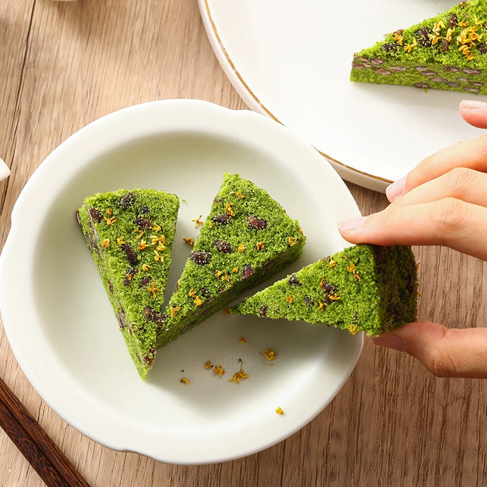 Fengzai Frozen Wheatgrass Red Bean Rice Cake – 10 Pieces, 350g - Chinese Green Rice Cake - Image 3