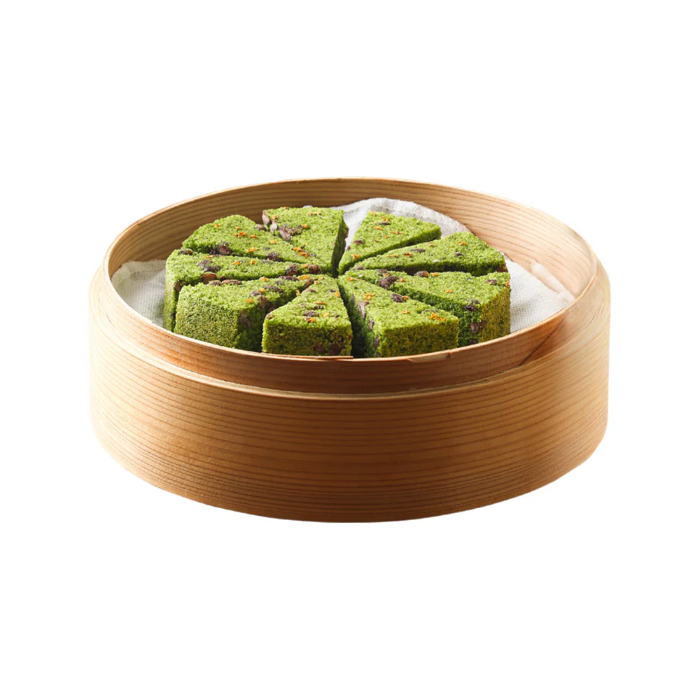 Fengzai Frozen Wheatgrass Red Bean Rice Cake – 10 Pieces, 350g - Chinese Green Rice Cake - Image 4