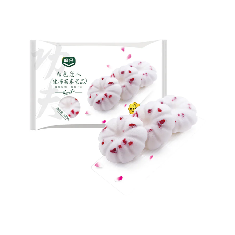 Fengzai White Lover Rice Cakes – 10 Pieces, 330g - Frozen Dim Sum Dessert
