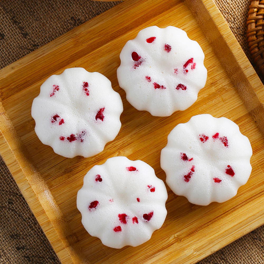 Fengzai White Lover Rice Cakes – 10 Pieces, 330g - Frozen Dim Sum Dessert - Image 3
