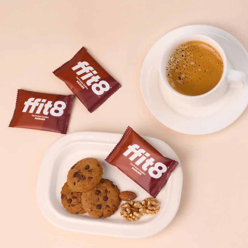 FFIT8 Oat Protein Cookies – Dark Chocolate Flavour 16 Packs x 4 Boxes 448g - Limited Import - Image 4
