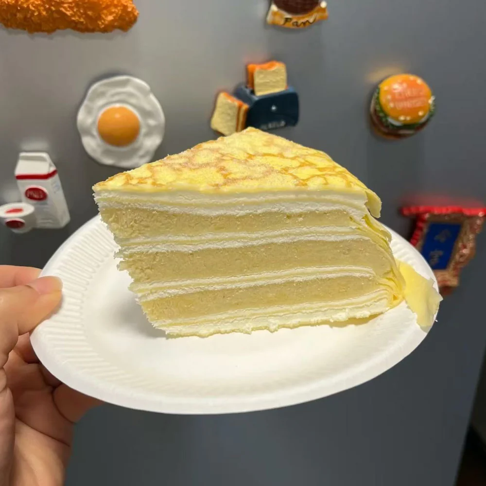 Fine Dessert Sydney Musang King Durian Mille Crepe 110g - Durian Crepe Cake - Image 2