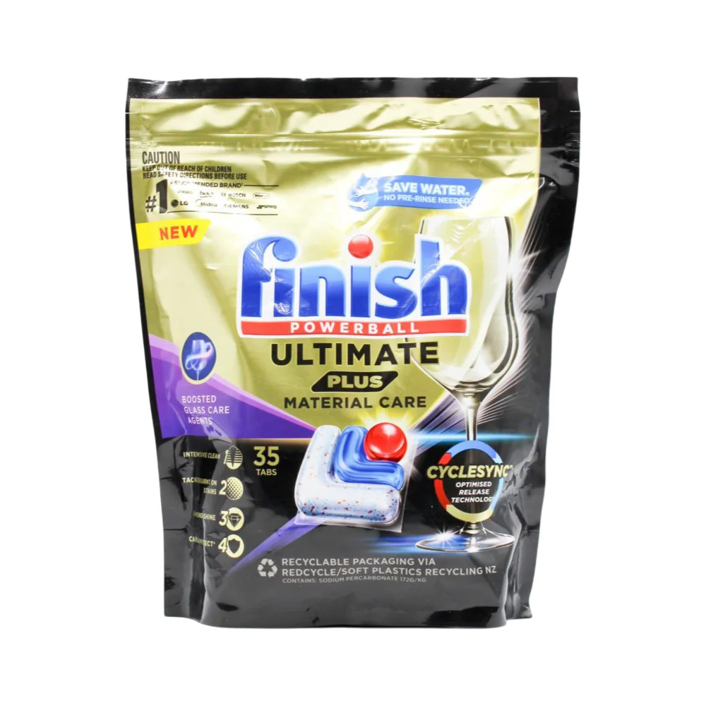 Finish Powerball Ultimate Plus Material Care Dishwasher Tablets 35 Tabs