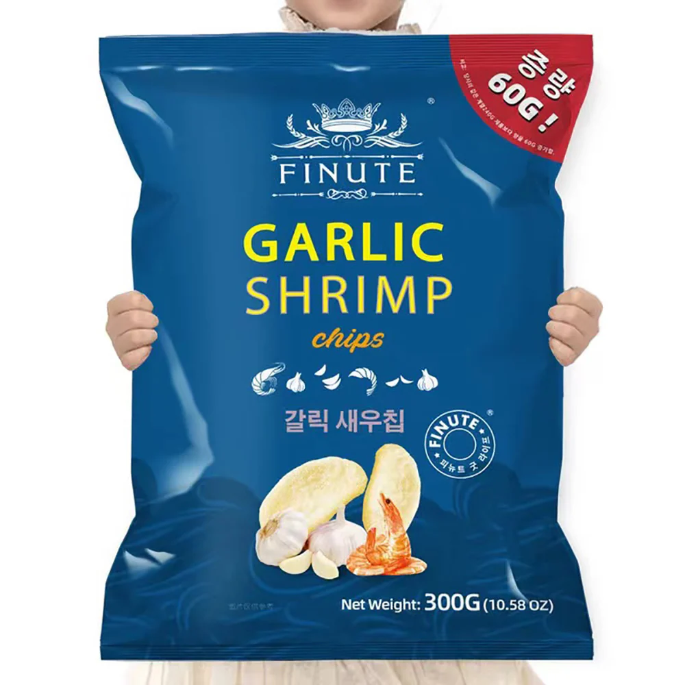 FINUTE Garlic Shrimp Chips - 300g - Image 4