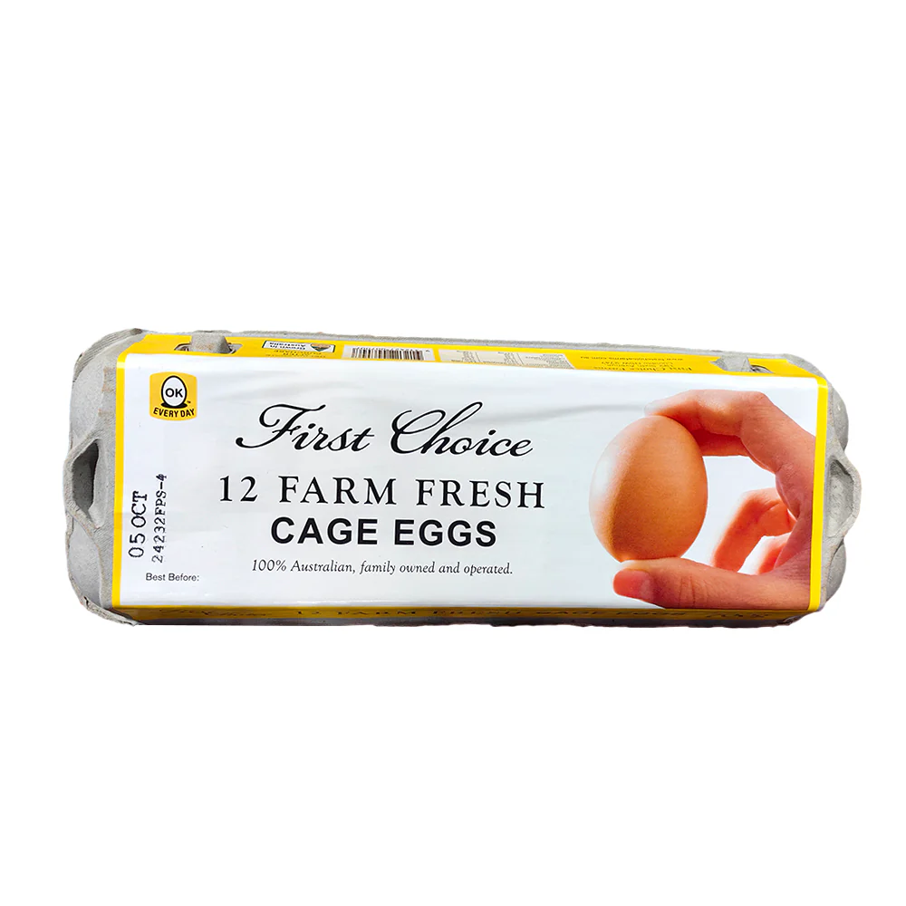 First Choice Farm Fresh Cage Eggs XL - 12 Pieces, 700g - Image 3