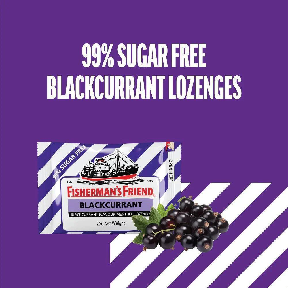 Fisherman's Friend Sugar-Free Blackcurrant Lozenges - 25g - Image 2