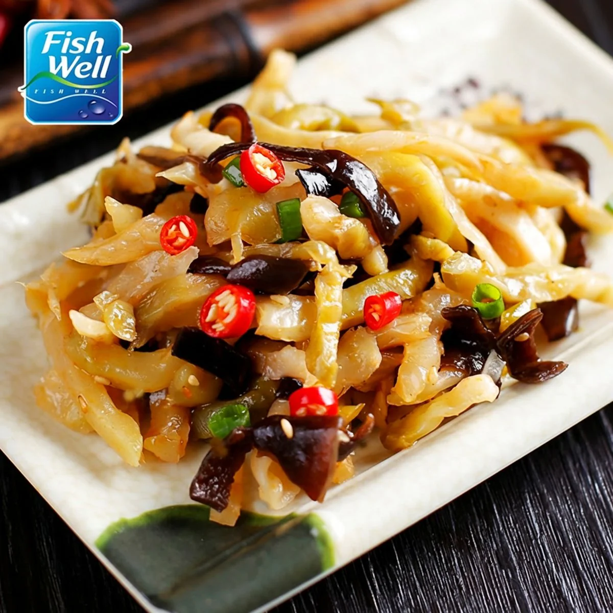 FishWell Black Fungus and Pickled Mustard - 80g x 4 - Image 2