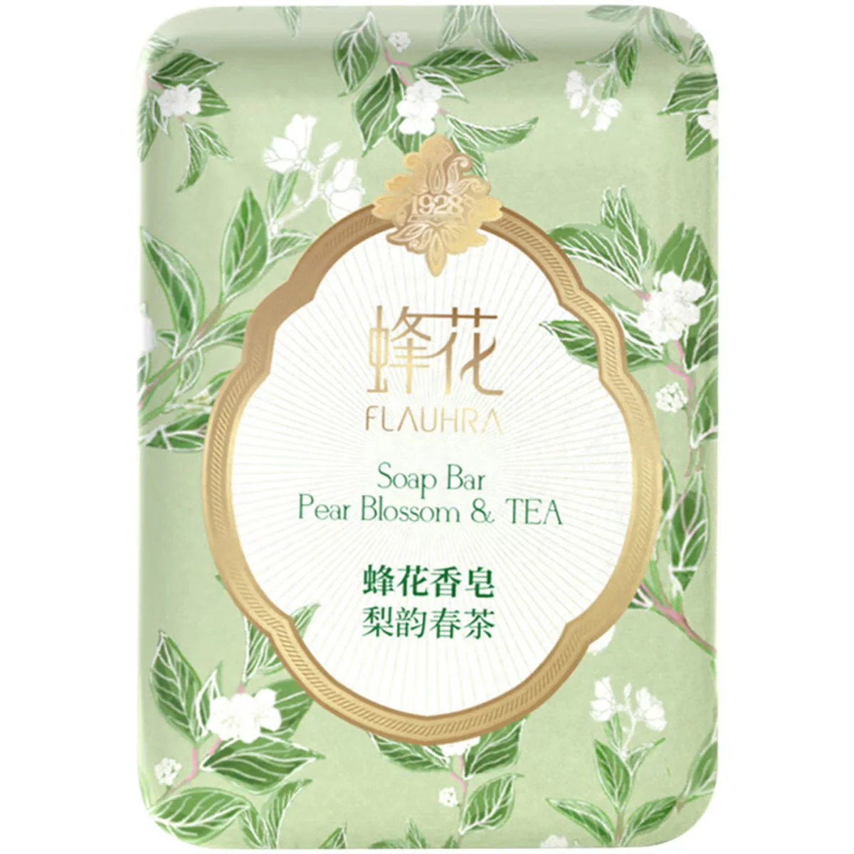 Flauhra Pear Blossom & Spring Tea Scented Soap - 125g x 3