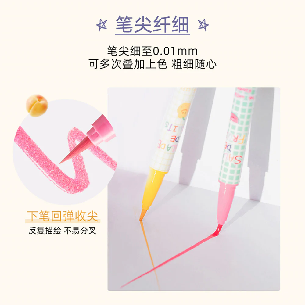 Floratta Fruit Salad Color Eyeliner Pen 02# Coffee Pudding - Image 3