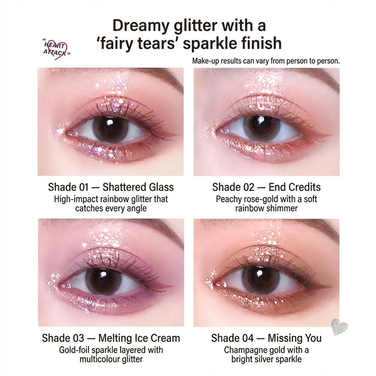 Florite Heart Attack Liquid Eyeshadow 08 - Wet Look - Image 3