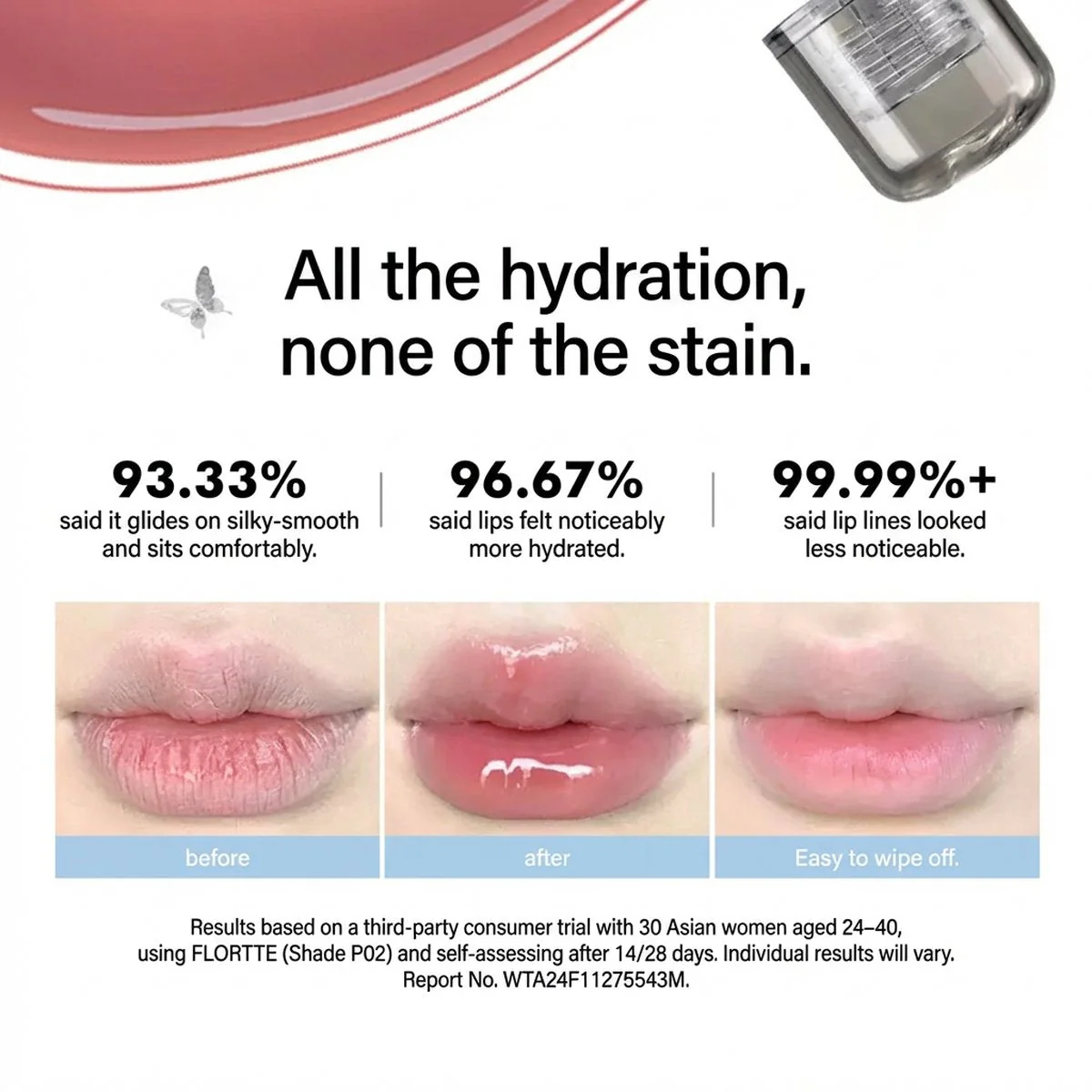 Flortte Butterfly Collection Lip Serum Gloss 1.9g – Multiple Shades Available - Image 2