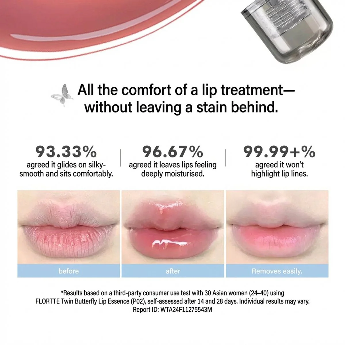 Flortte Butterfly Lip Serum Gloss 1.9g – High‑Shine Lip Oil (Multiple Shades) - Image 2