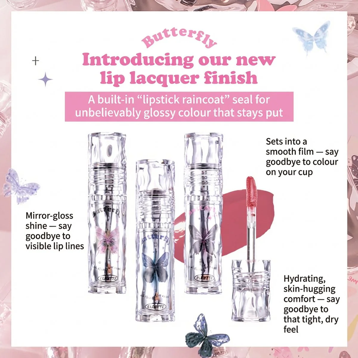Flortte Hello Beauty Lip Lacquer 04# Mercury - Image 2