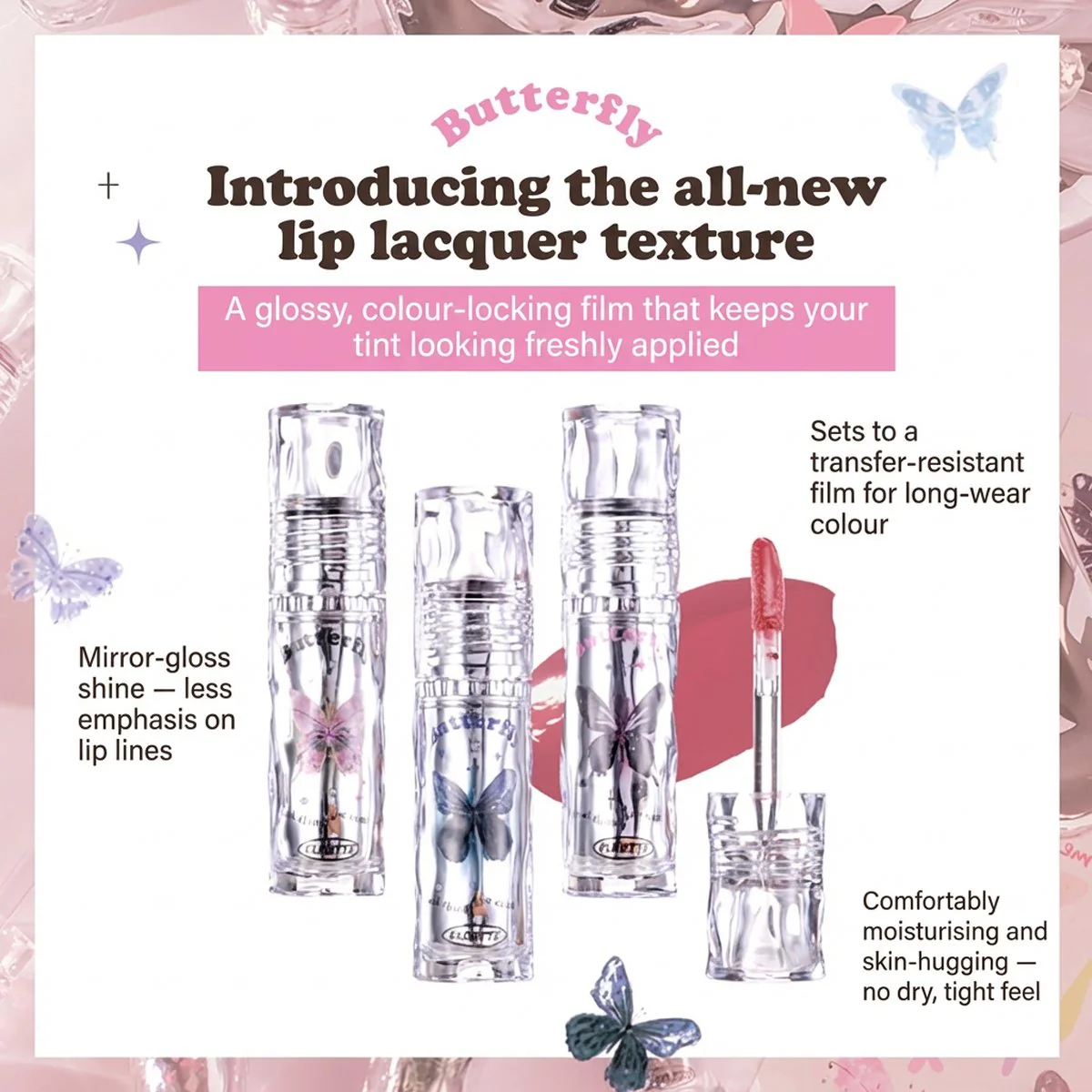 Flortte Hello Beauty Lip Lacquer 05# Freedom - Image 2