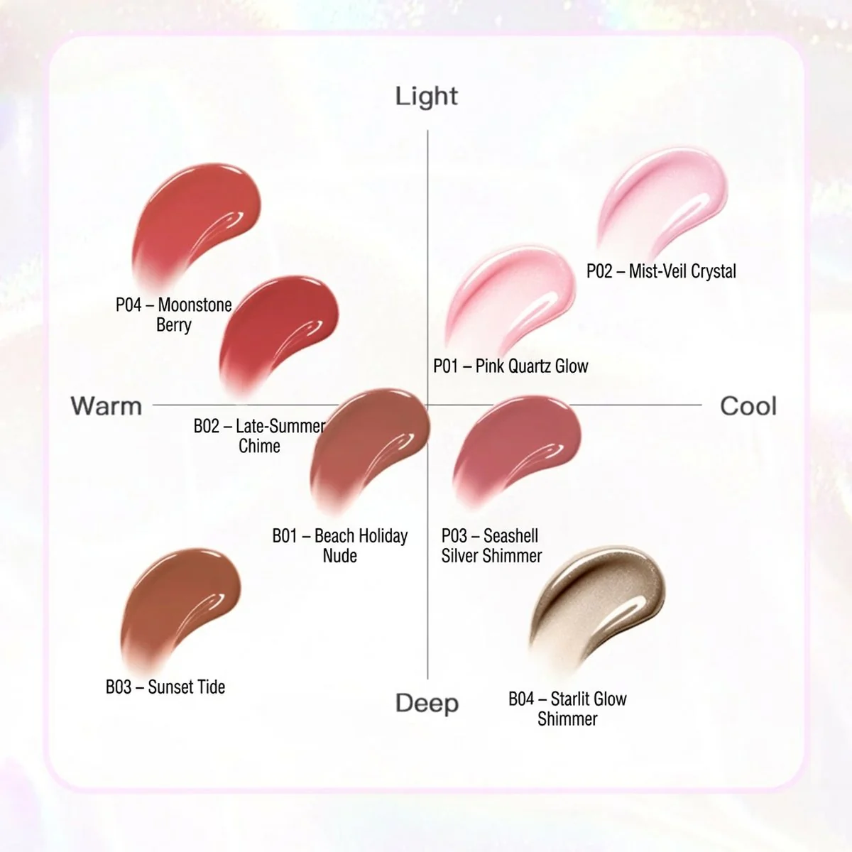 Flortte Sea Pearl Glass Sea Solid Lip Gloss – 2.7g (Multiple Shades) - Image 3