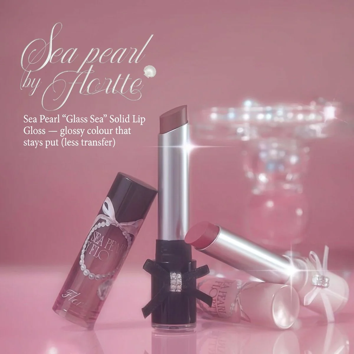 FLORTTE Sea Pearl Solid Lip Gloss Stick 2.7g – Multiple Shades - High‑Shine Hydrating Gloss Balm - Image 4