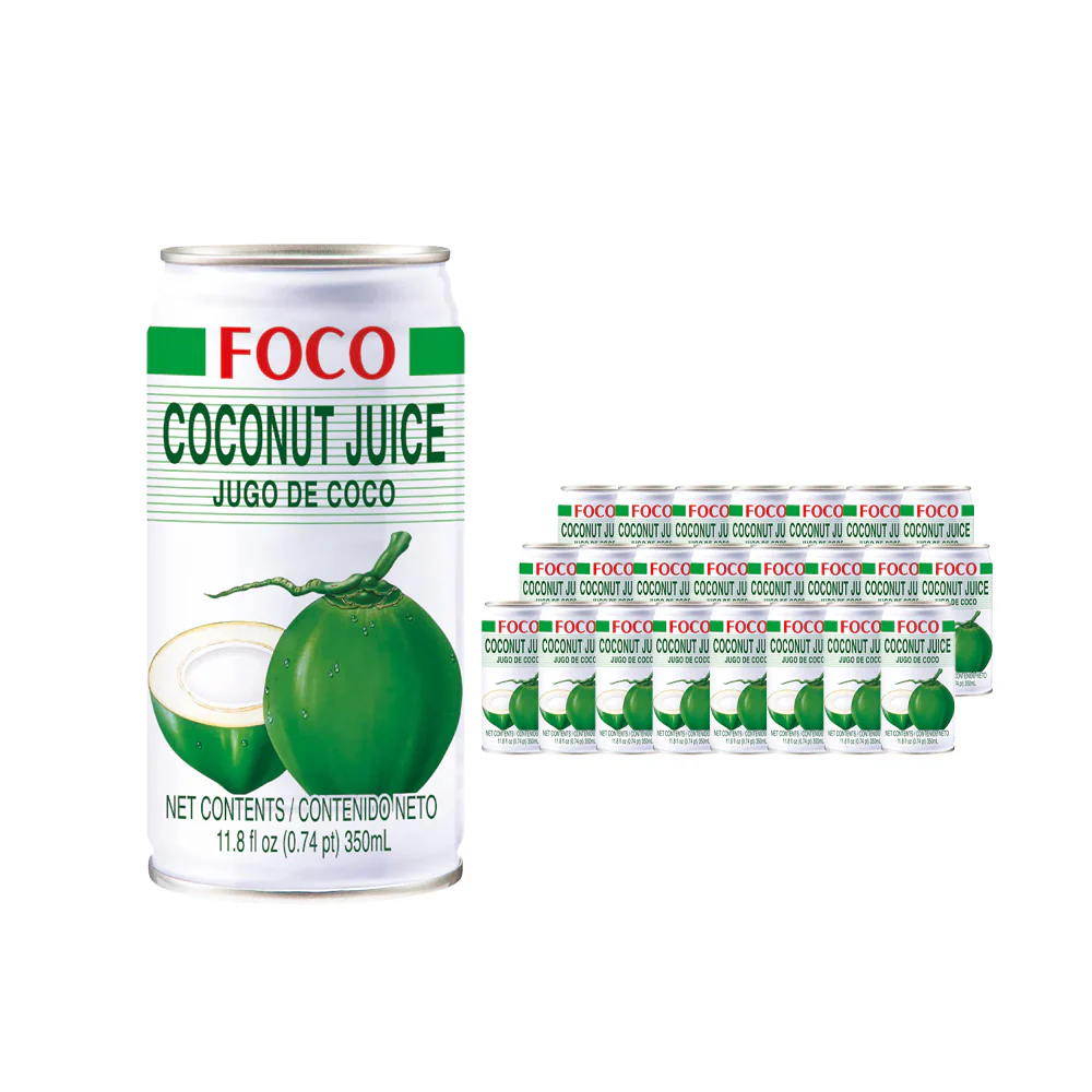 Foco Coconut Juice Drink 350ml – Case of 24 Cans