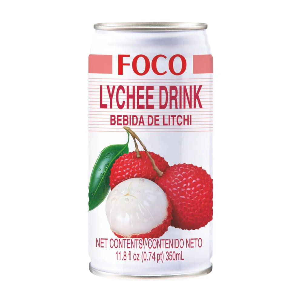 Foco Lychee Drink 350ml – Canned Lychee Juice