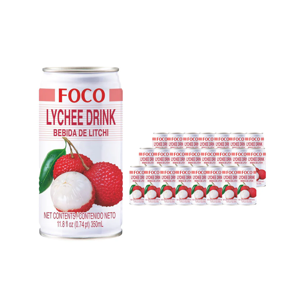 Foco Lychee Drink 350ml x 24 Cans
